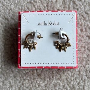 Stella & Dot Renegade hoop earrings - NWT